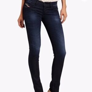 28 Diesel Gettegg Slim Skinny Low Waist Dark Wash RK881 Stretch